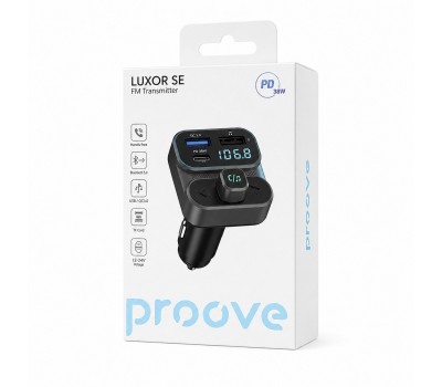 Автомобільний FM-трансмітер Proove Luxor SE з Bluetooth та USB