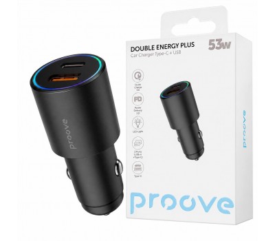 Автомобільний зарядний пристрій Proove USB Type-C PD QC 53W
