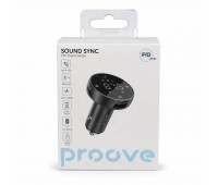 FM-трансмиттер автомобильный Proove Sound Sync 30W Bluetooth 5.0, PD/QC 3.0, USB/Type-C, Hands Free