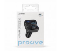 FM-трансмиттер Proove Luxor SE Bluetooth 5.3, USB/Type-C, PD/QC 3.0 36 Вт, серый
