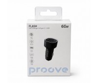 Автомобильное зарядное устройство Proove Flash 60W 2×Type-C + USB, PD 3.0/QC 3.0, черное