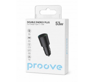 Автомобильное зарядное устройство Proove USB Type-C PD QC 53W Автомобильное зарядное устройство Proove USB Type-C PD QC 53W