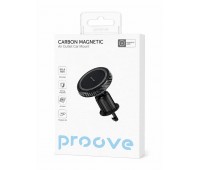 Автомобильный магнитный держатель Proove Carbon Magnetic Air Outlet Car Mount, черный Автомобильный магнитный держатель Proove Carbon Magnetic Air Outlet Car Mount, черный