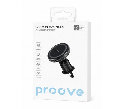Магнітний тримач для телефону Proove Carbon Magnetic Air Outlet Car Mount