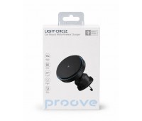 Автомобильный магнитный держатель с беспроводной зарядкой Proove Light Circle 15W Автомобильный магнитный держатель с беспроводной зарядкой Proove Light Circle 15W