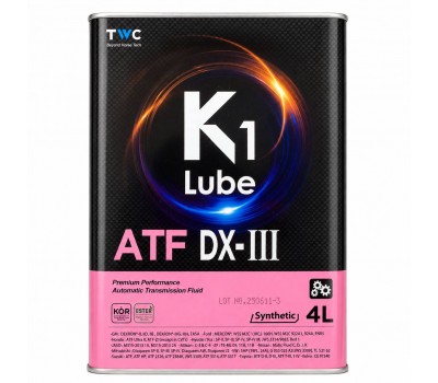 Трансмісійна рідина K1 Lube ATF DX-III Synthetic, 4 л