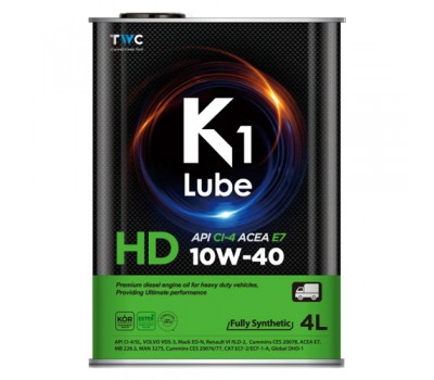K1 Lube HD CI-4 10W-40 4л мет. K1 Lube HD CI-4 10W-40 4л мет.