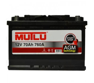 Аккумулятор Mutlu AGM Start-Stop 6СТ-70Ah R+ 760A Аккумулятор Mutlu AGM Start-Stop 6СТ-70Ah R+ 760A