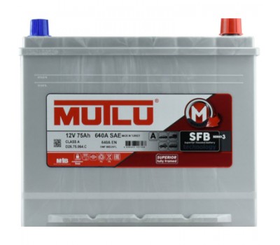 Акумулятор Mutlu Silver SFB S3 Asia 75 А/год 640 A R+ (-/+)