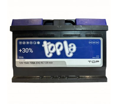 Аккумулятор TOPLA 75Ah 750A