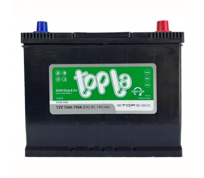 Аккумулятор Topla AGM JIS 75 Euro с системой Start/Stop