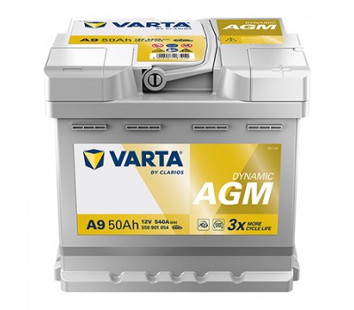 VARTA Silver Dynamic Start-Stop AGM 50Ah 540A R+ (A9)