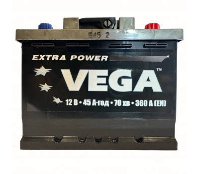 Аккумулятор VEGA EP 6СТ-45Ah Аз 360A L+