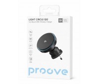 Автомобильный магнитный держатель с беспроводной зарядкой Proove Light Circle Qi2 15W Автомобильный магнитный держатель с беспроводной зарядкой Proove Light Circle Qi2 15W