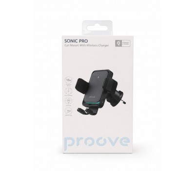 Автомобільний тримач Proove Sonic Pro 15W з бездротовою зарядкою