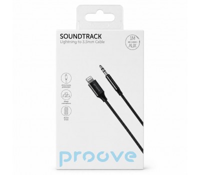 Кабель Proove Soundtrack Lightning to 3.5 мм AUX 1 м