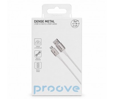 Кабель Proove Dense Metal USB-A to Micro USB 1 м 2.4A