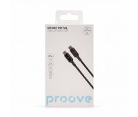 Кабель Proove Dense Metal Type-C to Type-C 1 м, 60W, 3A, чёрный Кабель Proove Dense Metal Type-C to Type-C 1 м, 60W, 3A, чёрный