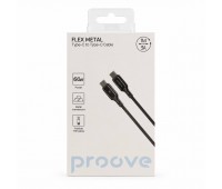 Кабель Proove Flex Metal Type-C to Type-C 1 м, 60W, 3A, черный Кабель Proove Flex Metal Type-C to Type-C 1 м, 60W, 3A, черный