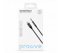 Кабель Proove SoundTrack Type-C to 3.5 мм AUX 1 м, Hi-Fi, черный Кабель Proove SoundTrack Type-C to 3.5 мм AUX 1 м, Hi-Fi, черный
