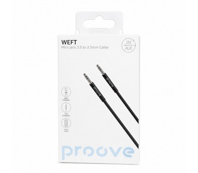 Аудиокабель Proove WEFT Mini Jack 3.5 мм – 3.5 мм, 1 м
