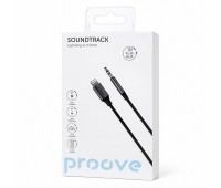 Аудиокабель Proove Soundtrack Lightning – AUX 3.5 мм, 1 м, черный