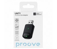 Беспроводной автомобильный адаптер Proove UNITY Wireless Car Adapter 2-в-1 CarPlay / Android Auto, USB, серый