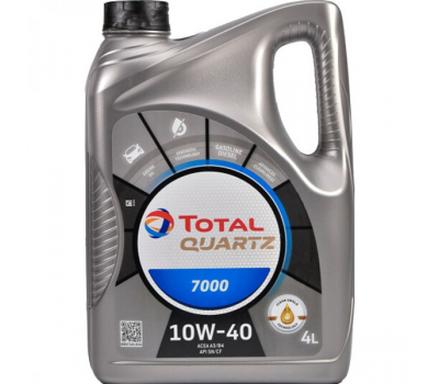 Масло моторное полусинтетическое Total Quartz 7000 10W-40 4л.